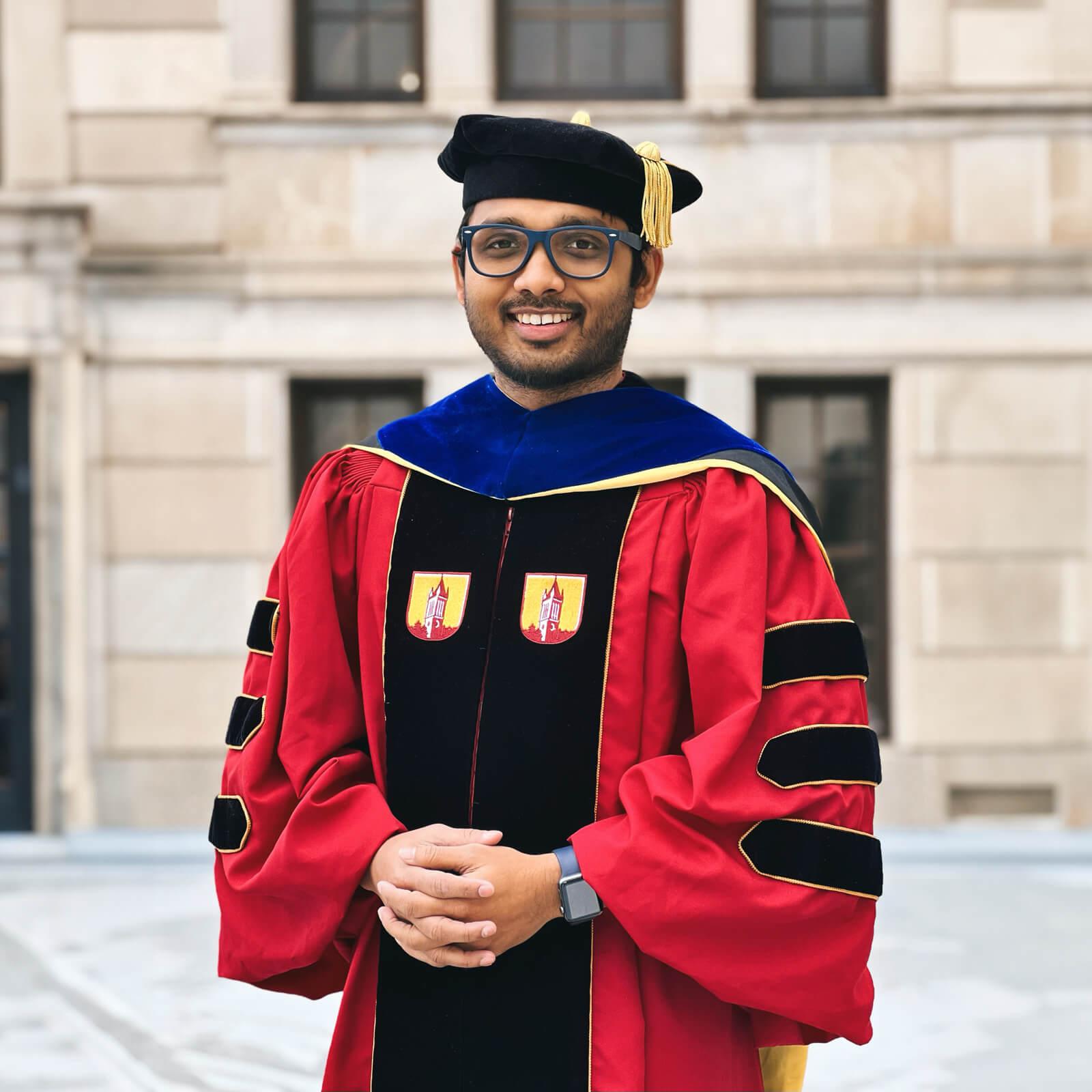 Doctorate graduation on sale outfit